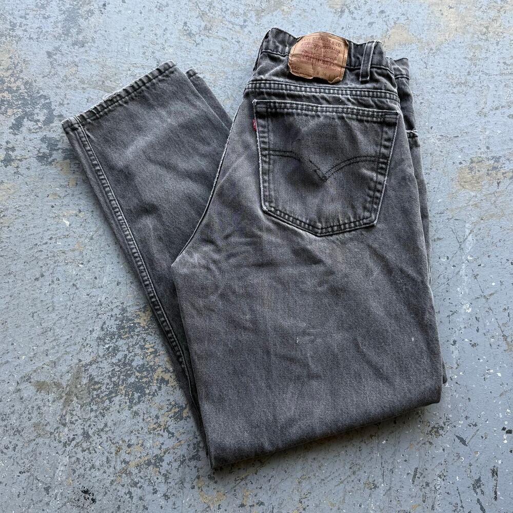 Vintage 90’s Levi’s 550 Black Relaxed Tapered Jeans Made In USA